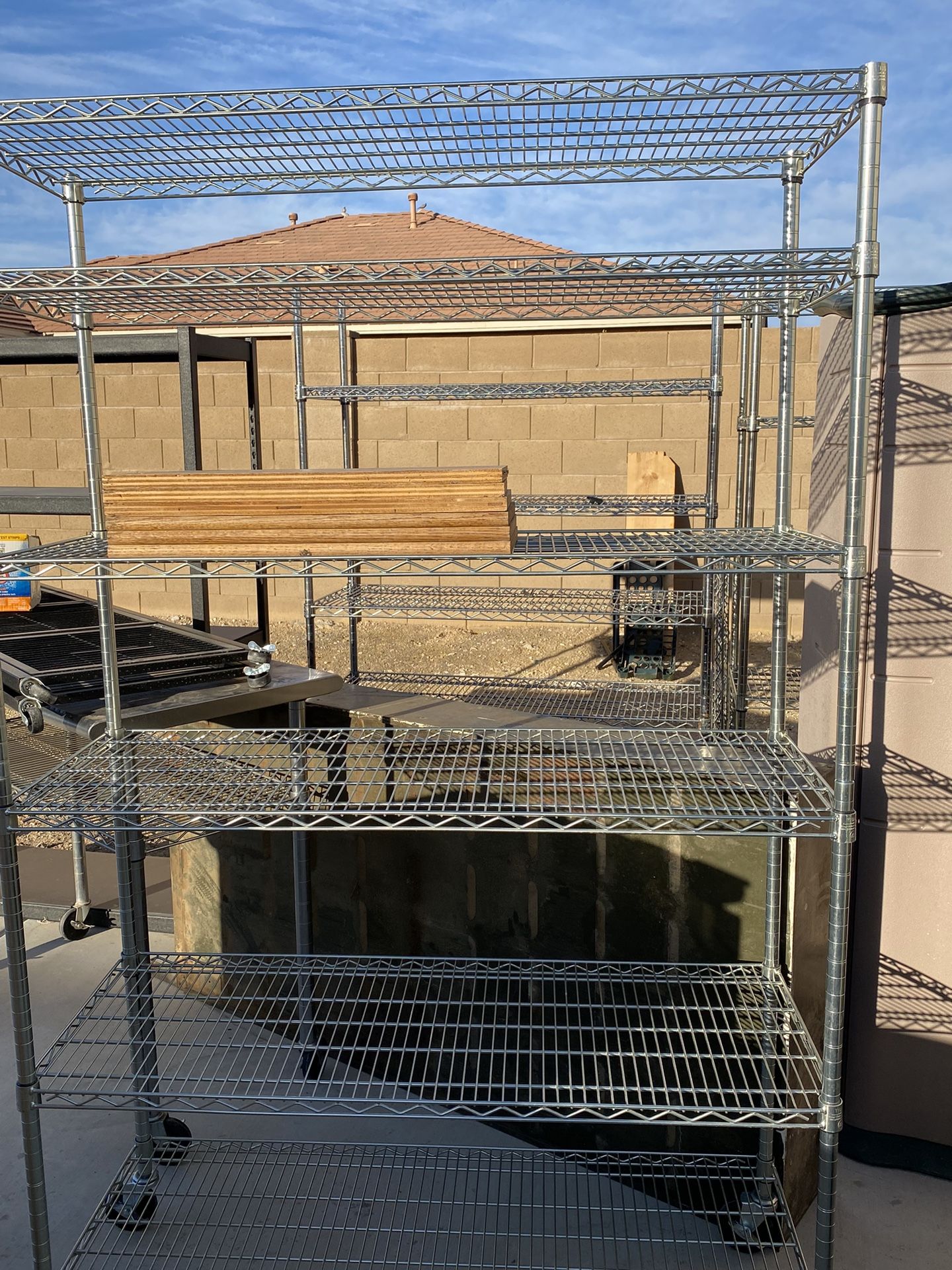 Wire Metal Racks Shelving Units for Sale in Litchfield Park, AZ OfferUp