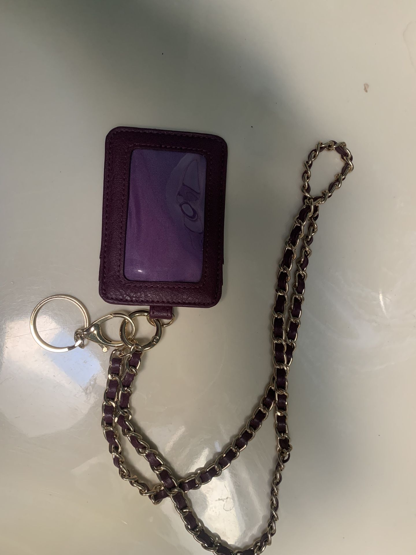 Purple And Gold Badge Holder Never Been Used