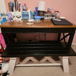 FREE DESK WITH BENCH