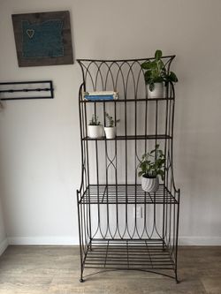 ELEGANT baking rack - metal gold / black - 4 shelves - bookcase - display - delivery available 