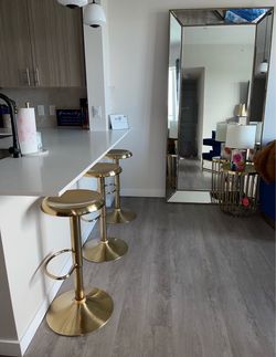 Gold bar stools