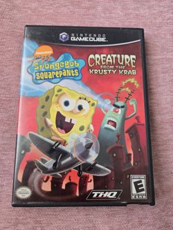 Nintendo Gamecube Spongbob Creature Video Game