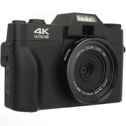 ⭐️ NEW! 4K Digital Camera, 48MP Vlogging Camera with 3 inch 180° HD Flippable