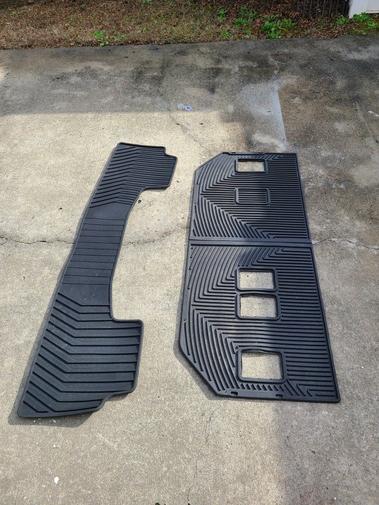 Weathertech Middle And Rear Floor Matts For 14-20 Suburban/Tahoe/yukon XL/Yukon