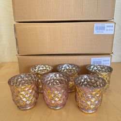 Dimple Rose Gold Candle Votives (set of 24)