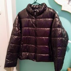 TimeTru Black Puffer Jacket..Size 2x Womens..Brand New!