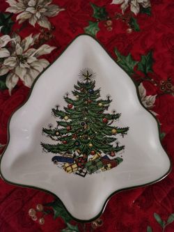 Vintage Cuthbertson Christmas Tree Sweets Dish