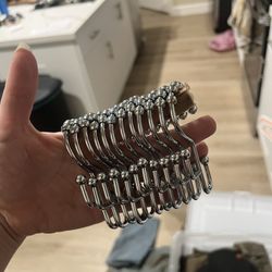 Shower curtain hooks