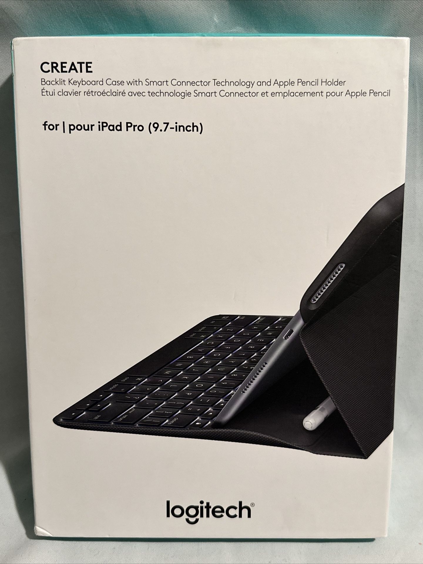 Logitech - CREATE Keyboard Case for Apple iPad Pro 9.7 Inch - Black