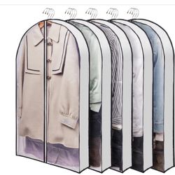 New 40" Garment Bags for Travel, Suits Bag with 4" Gusset for Hanging Clothes