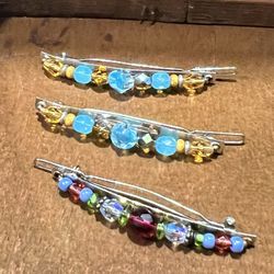 Vintage Hair Accessories Lot  Hair Pin France 3 pieces 