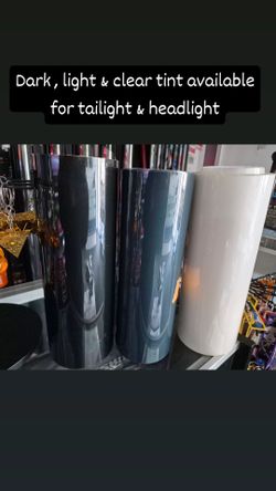 Tailight tint , dark light & clear. By the yard