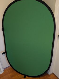 3x5ft Green & Blue Screen Backdrop for Photography, 2-in-1 Collapsible