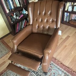 Faux Leather Recliner 