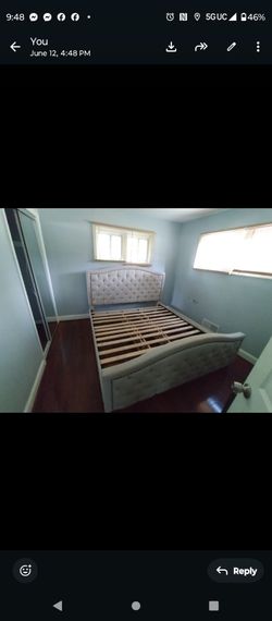 Free free Two full size and one king size bed frame free and dresser with mirror free free
