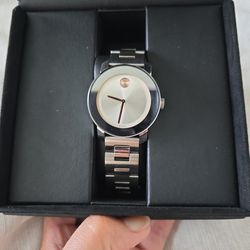 Silver Movado Stainless Steel Ladies Watch