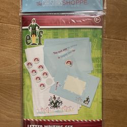 NEW Buddy The Elf Letter Writing Set , Envelopes, Paper, and Stickers