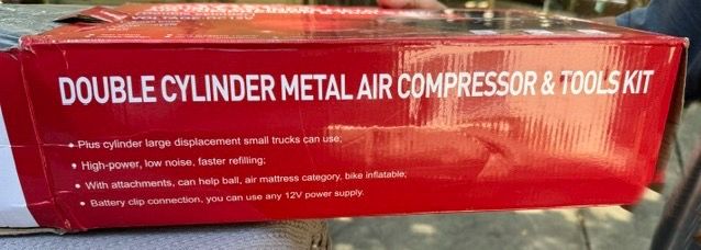New, GSPSCN 12V Digital Heavy Duty Tire Inflator Portable Air Compressor Pump