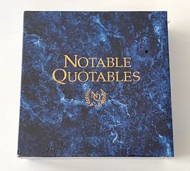 Notable Quotables Board Game New / Sealed 1990 Vintage 