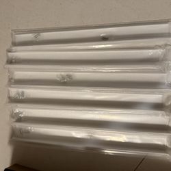 Peaha 6pcs Kitchen Cabinet Handles 15 inch Brushed Nickel Pulls for Dresser Drawers Door Edge Finger Pull Hardware 