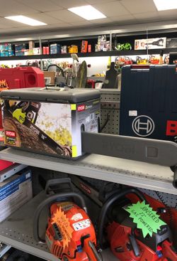 New Ryobi gas chainsaw in box