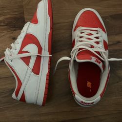 Dunks Low Red And White 