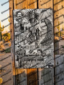 Los Angeles Chicano Art Metal Tin Sign