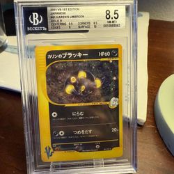 2001 POKEMON JPN VS 1ST ED #091 KAREN'S UMBREON-HOLO BGS 8.5