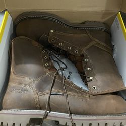 Mens Carolina Work Boots $80 Brown New Leather Size 13