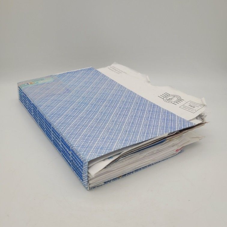 Envelope Notebook - Naked, Handmade Junk Journals - this is titled "PO Box 420"