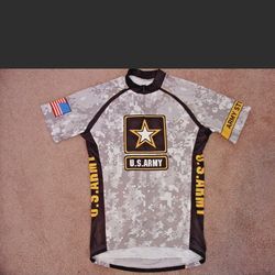 Primal Wear Cycling Jersey Men's S small US Army Road bike racing Jersey military