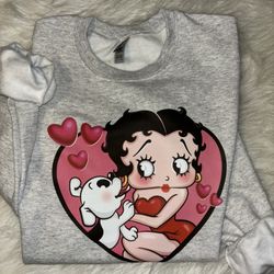 Betty boop crewnwck