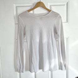 Fruit Of The Loom White Long Sleeve Thermal Shirt