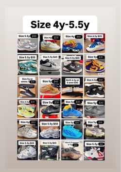 Jordan’s Nikes & more cheap sizes 4y 4.5y 5y 5.5y