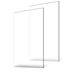 VEVOR Plexiglass Acrylic Sheets, 2-Pack Plastic Sheet, 24 x 48 Inch 1/8 Inch Thick Clear Plastic Cast Transparent Glass for Crafting Projects@Q5-567