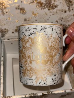 Christian Dior zodiac motif mugs