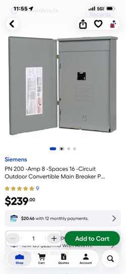 Electric Main Panel Box For Exterior 100 Amp