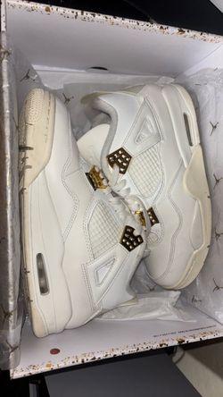 Jordan 4 sail/ metallic gold-black