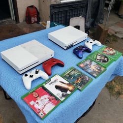 Not abused or beat up. Is brand New conditions Xbox One S 1,000GB, 0 Games & 1 Controller $200! Each $20! Per Game & $45 extra control. 4 Controls & 3
