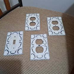 Switch cover plates (4) Antique White