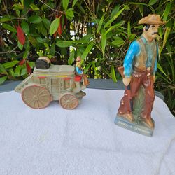 Dakota Cowboy and Dakota Express Decanter Set