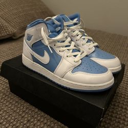 Blue And White Jordan 1 Mid