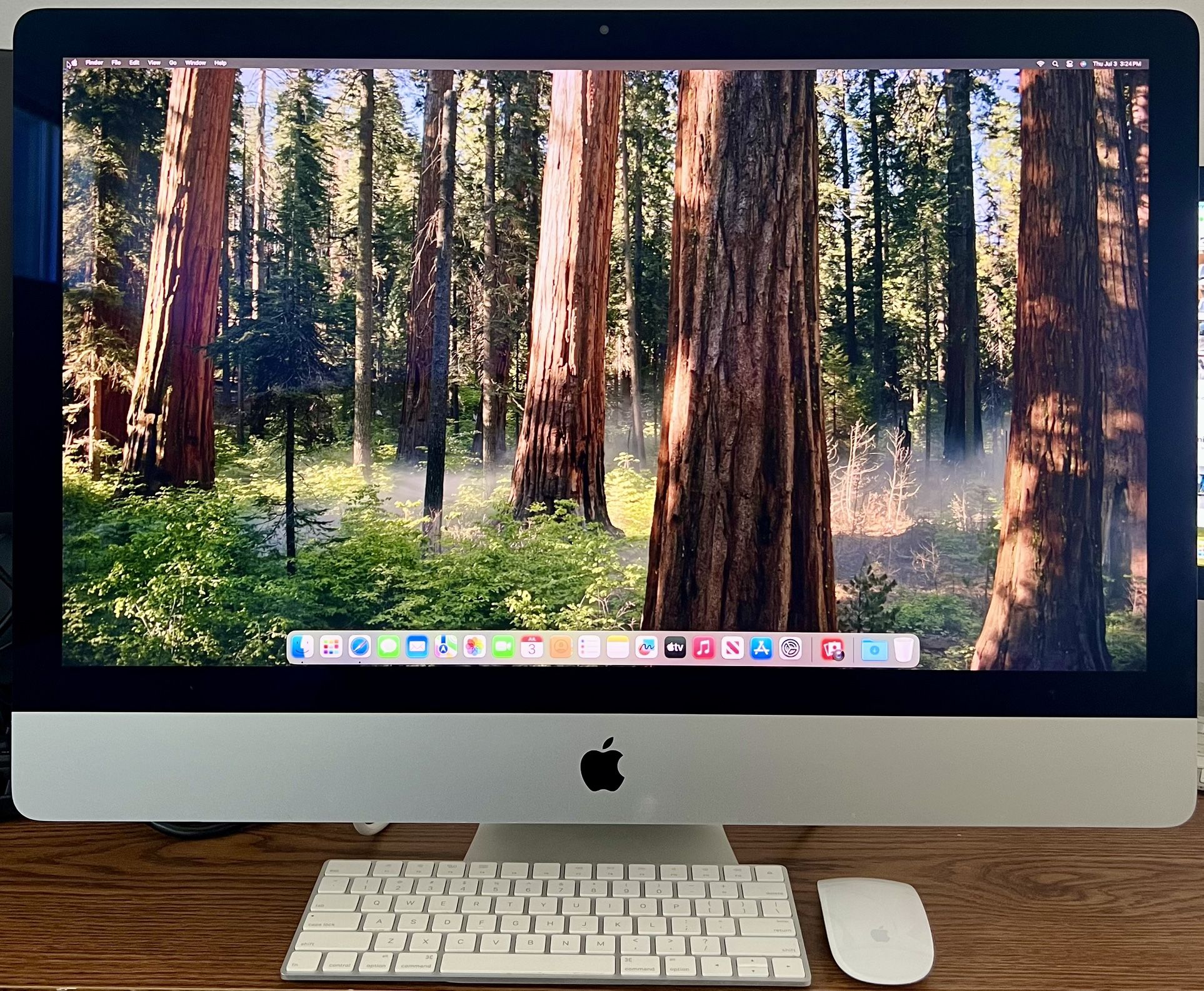 Apple iMac A1419 AIO Slim (27” Retina 5K Late 2015) QuadCore i5-6500 3.2GHz 8GB 1TB Fusion macOS Sequoia