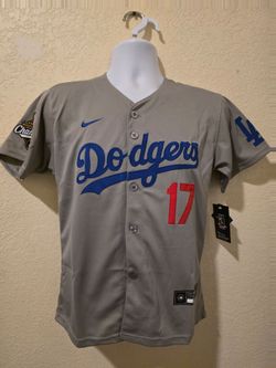 New Kids Dodgers Ohtani  #17 gray Jerseys Stitched