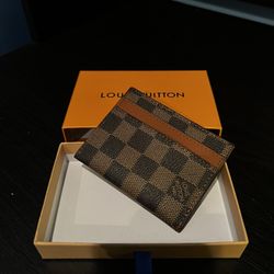 Brown Louis Vuitton Double Card Holder