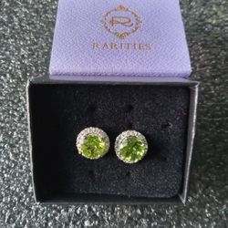 Stunning.."Rarities" Sterling Silver Peridot & White Topaz