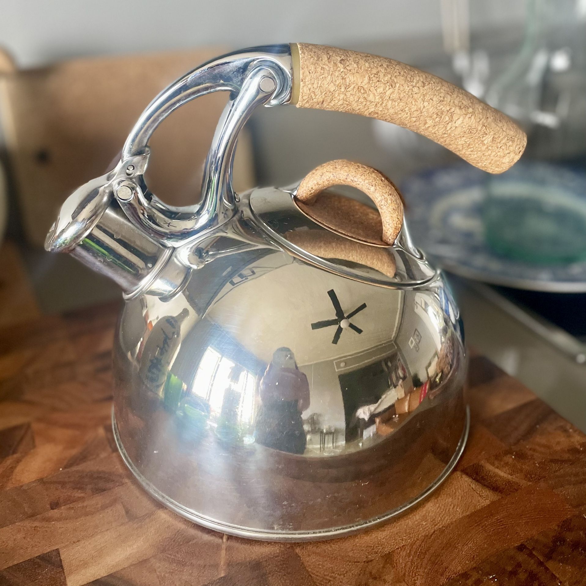 OXO Anniversary Edition Stainless Steel Tea Kettle with Cork Handle