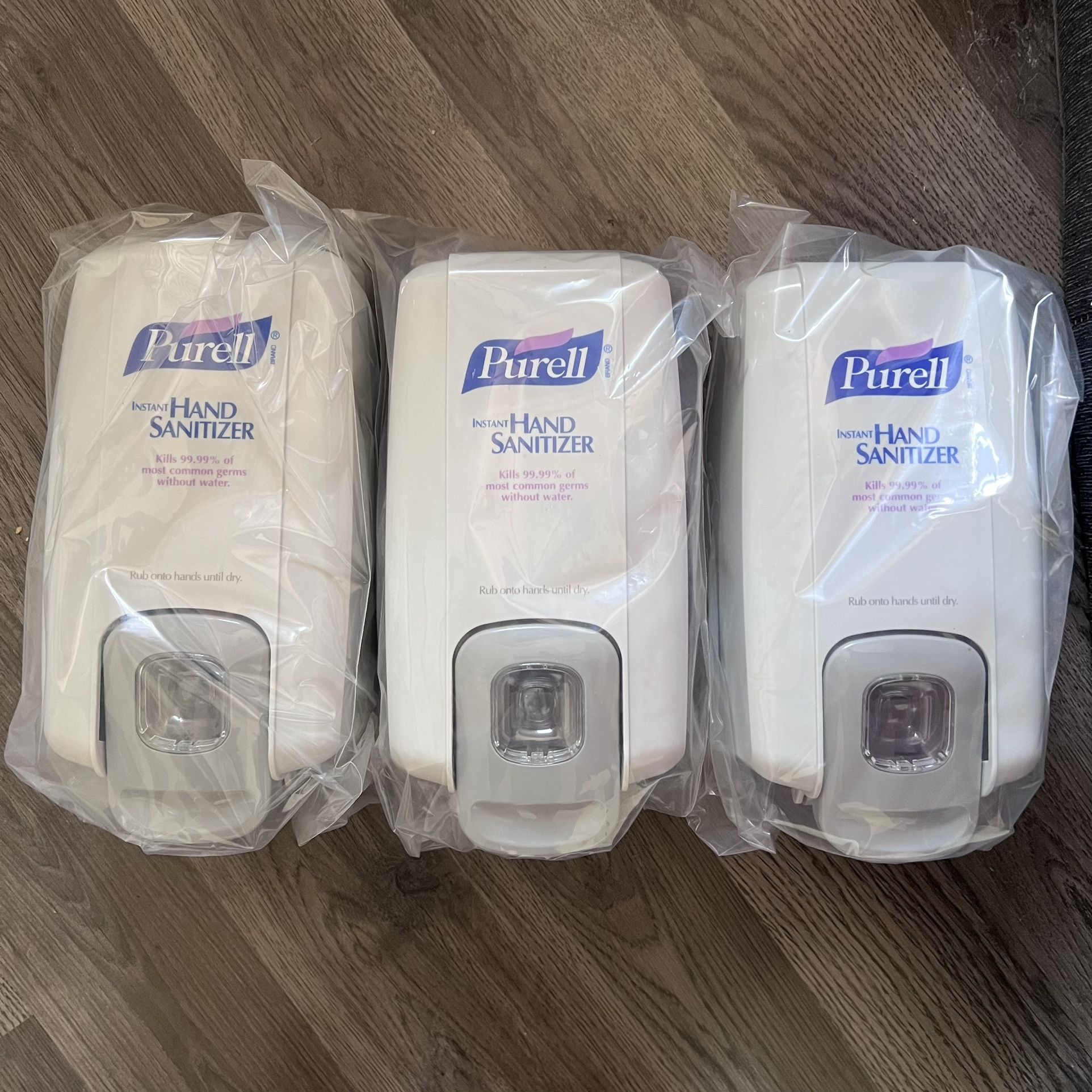 Purell 2120-06 NXT Space Saver Hand Sanitizer Push Dispensers, Gray, NIB 3 Pack