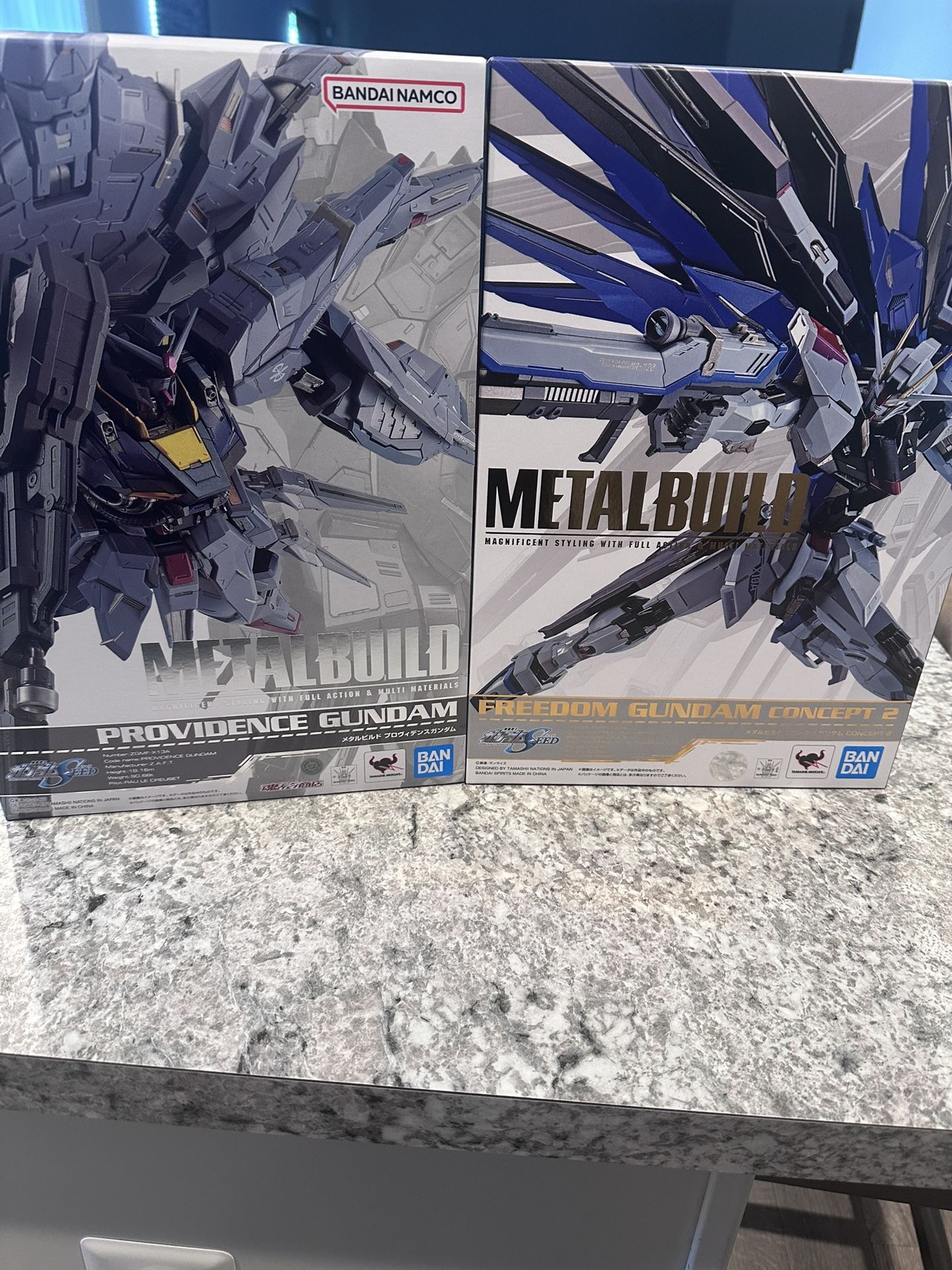 Metal build Freedom concept 2 and Providence Gundam