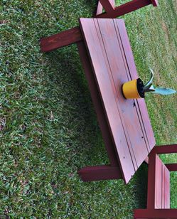 Modern style rustic patio table